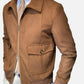 Cannes Suede Bomber Jacket
