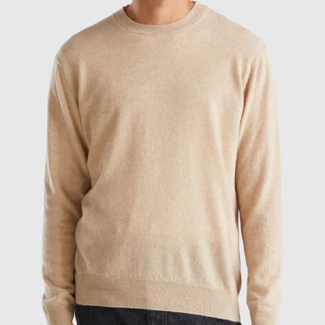 Beige Cashmere Sweater