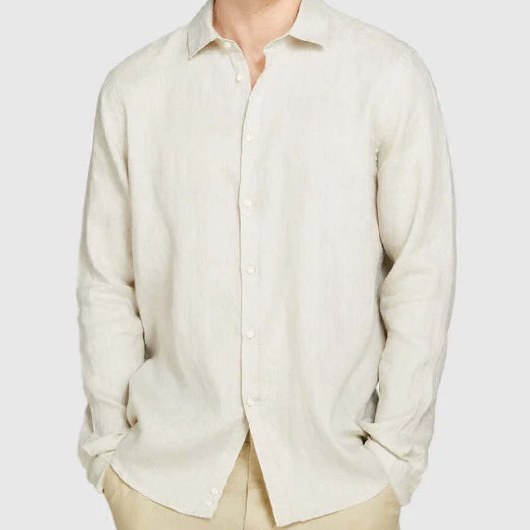 Beige Linen Shirt