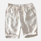 Beige Linen Shorts