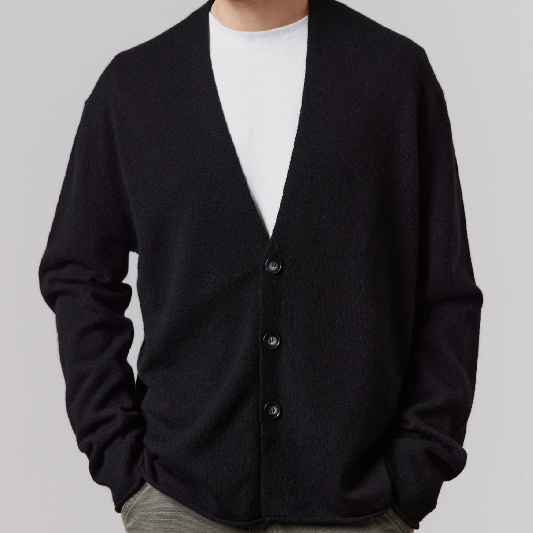 Black Cashmere Cardigan