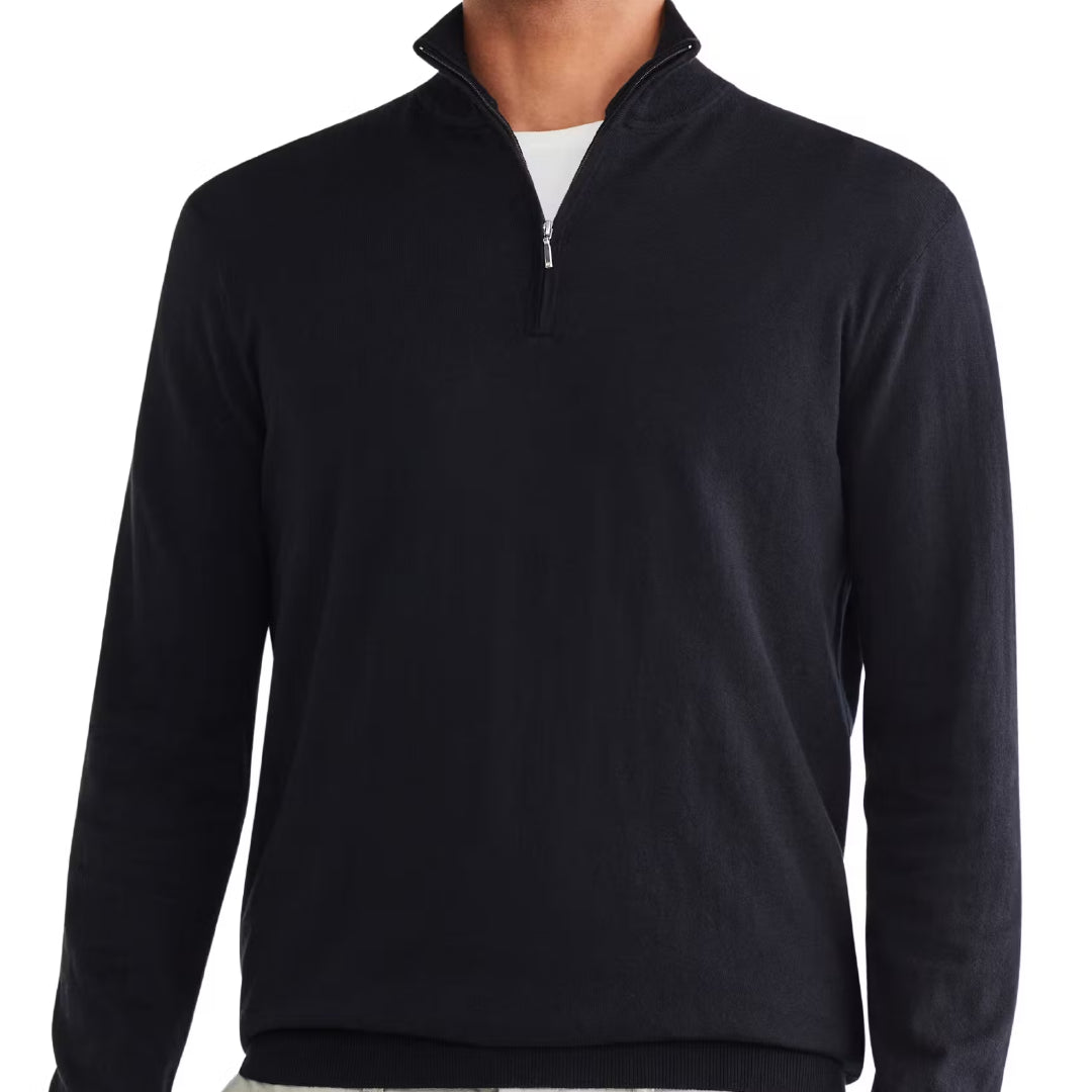 Black Half Zip Sweater