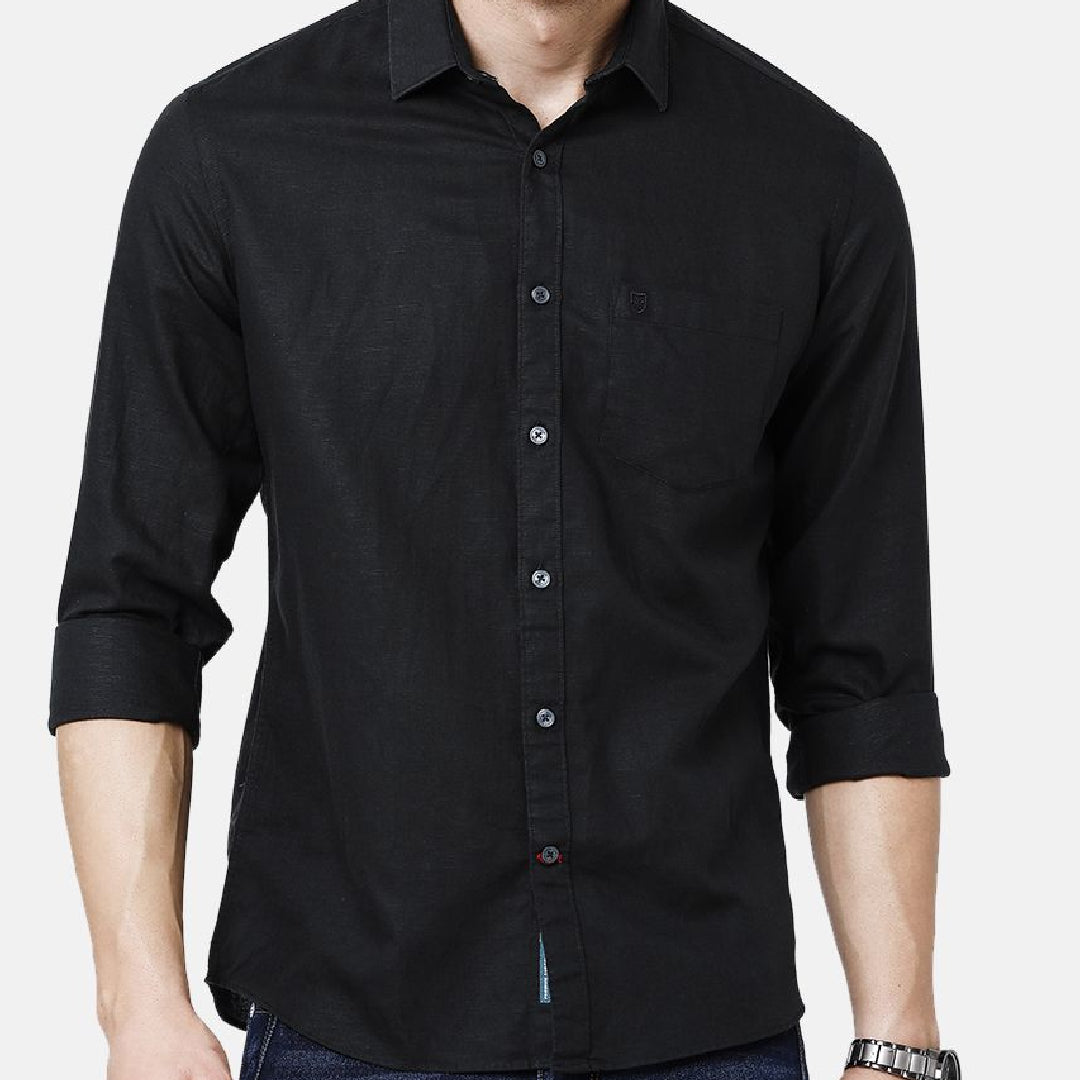 Black Linen Shirt