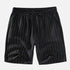 Black shorts with white stripe