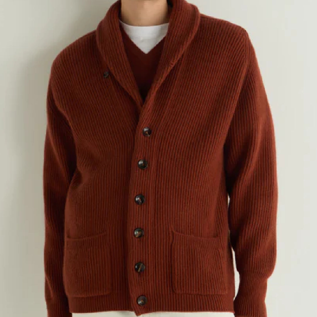 Brown Cashmere Cardigan