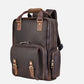 Brown Old Money Leather Backpack