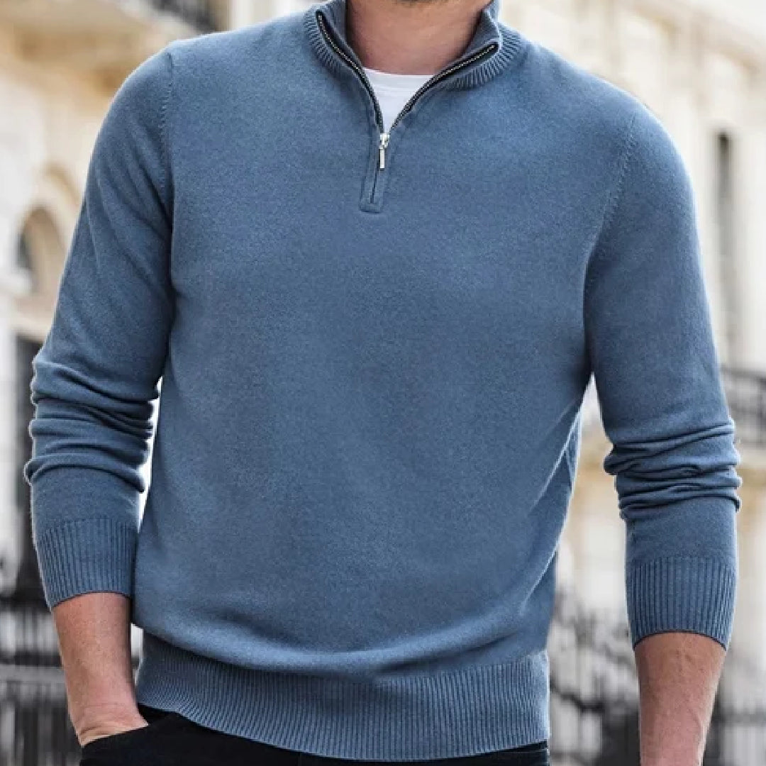 Cashmere Half Zip Sweater