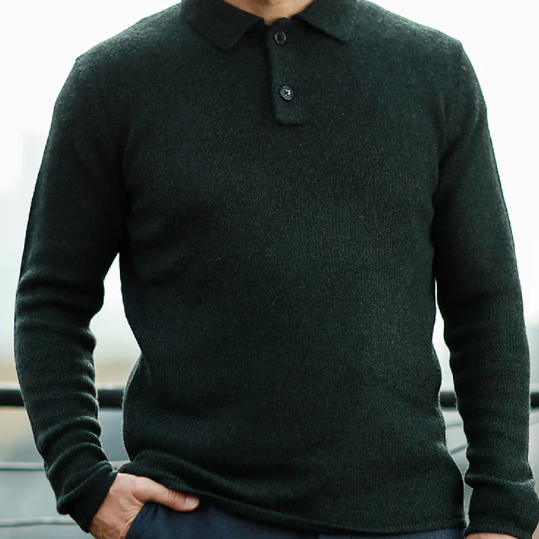 Cashmere Polo Sweater