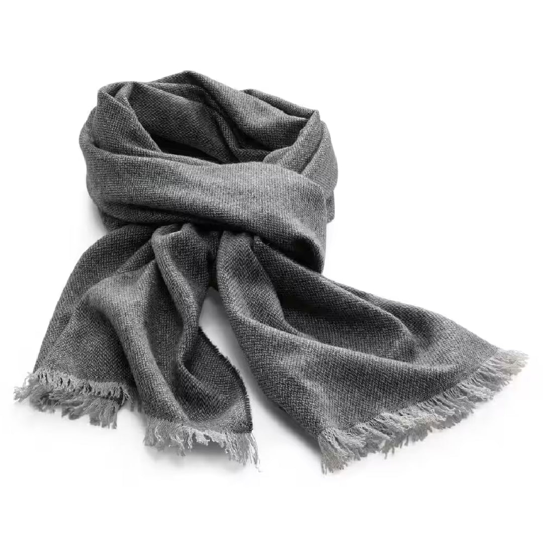 Grey Cashmere Scarf