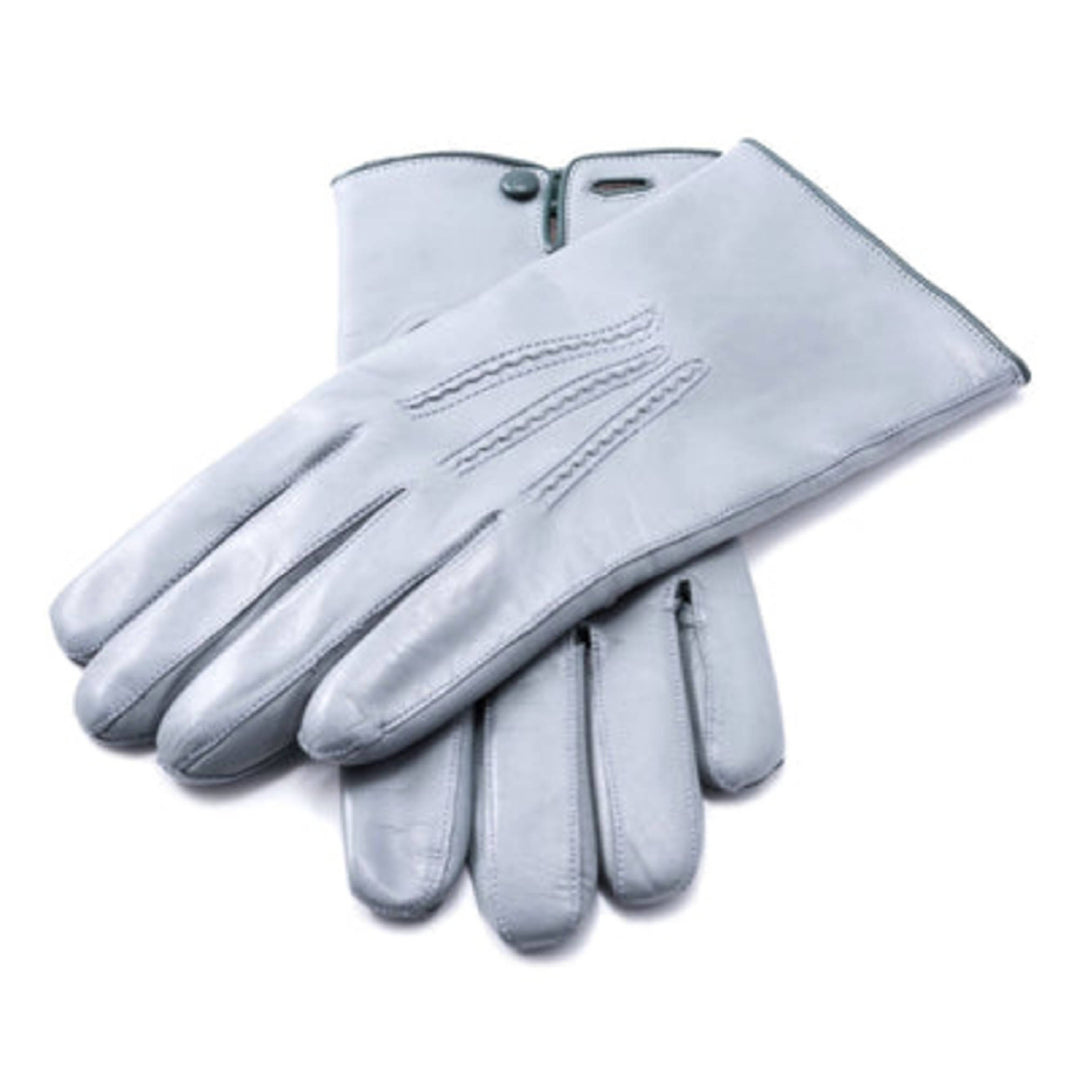 Grey Leather Gloves