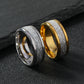 Masculine design Venice rings in gold and steel colors