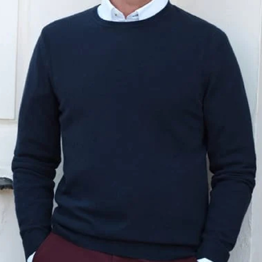 Navy Cashmere Sweater