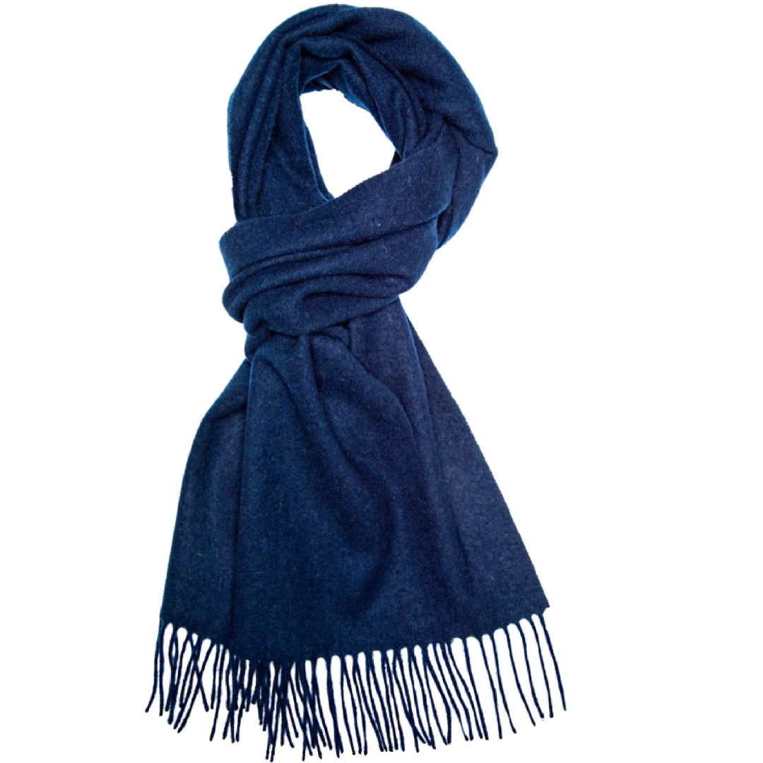 Navy Wool Scarf