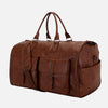 Old Money Men's Brown Leather Duffle Bag