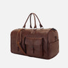 Old Money Men's Coffee and Dark Brown Leather Duffle Bag