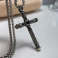 Old Money titanium cross necklace