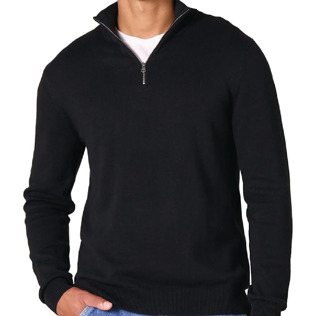 Quarter Zip Cotton Sweater