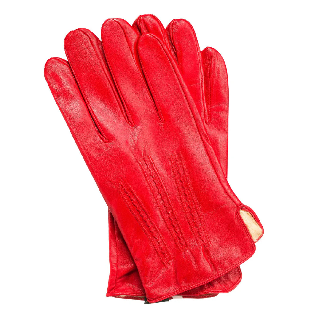 Red Leather Gloves