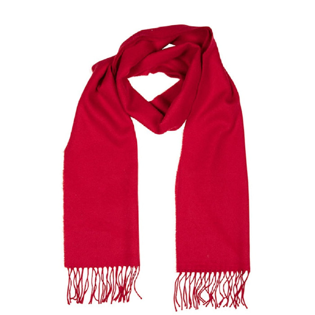 Red Wool Scarf