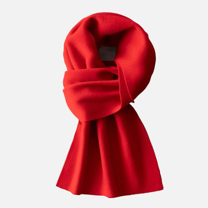 Red wool scarf