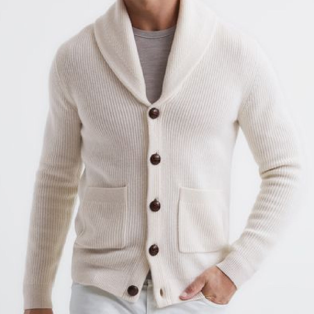 White Cashmere Cardigan