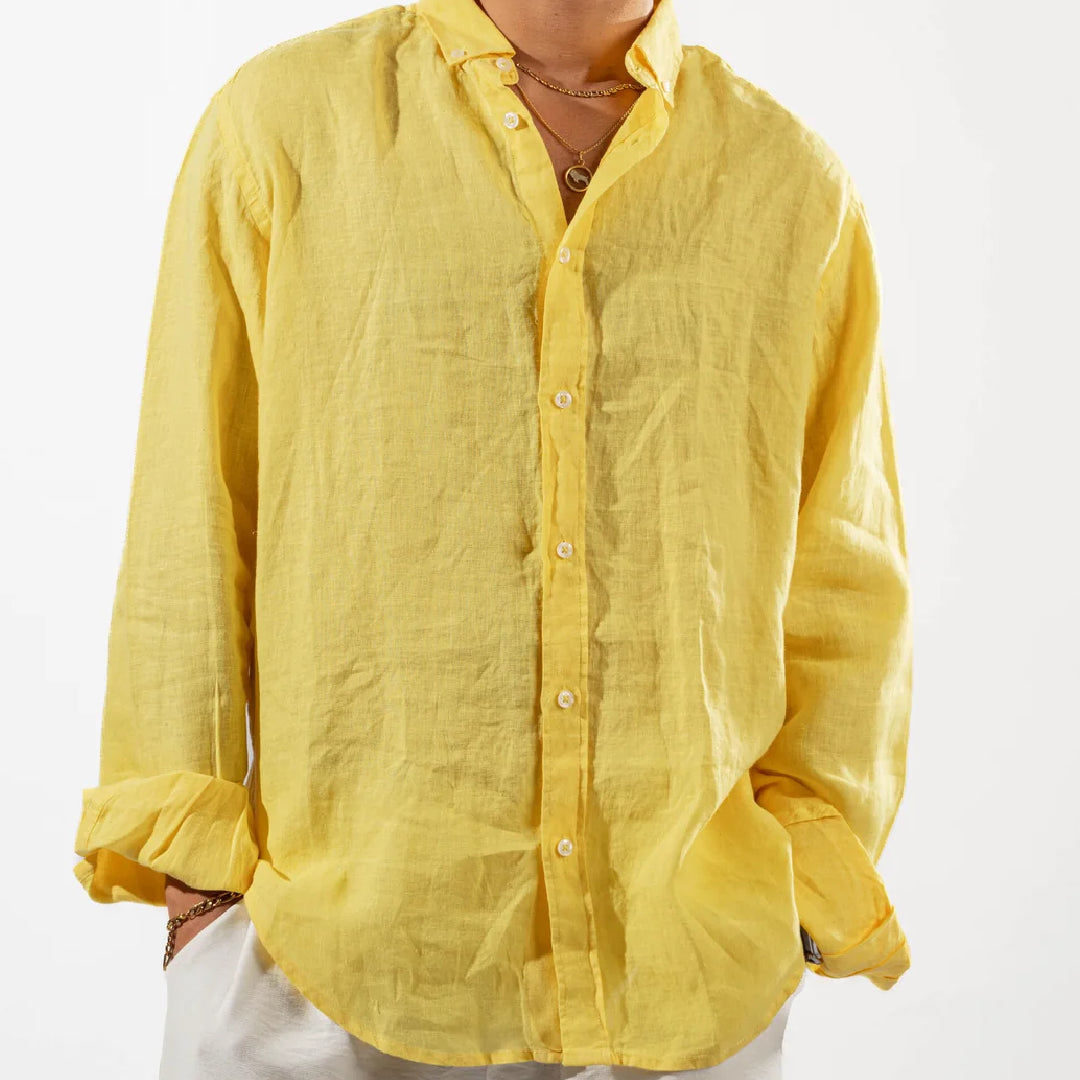 Yellow Linen Shirt