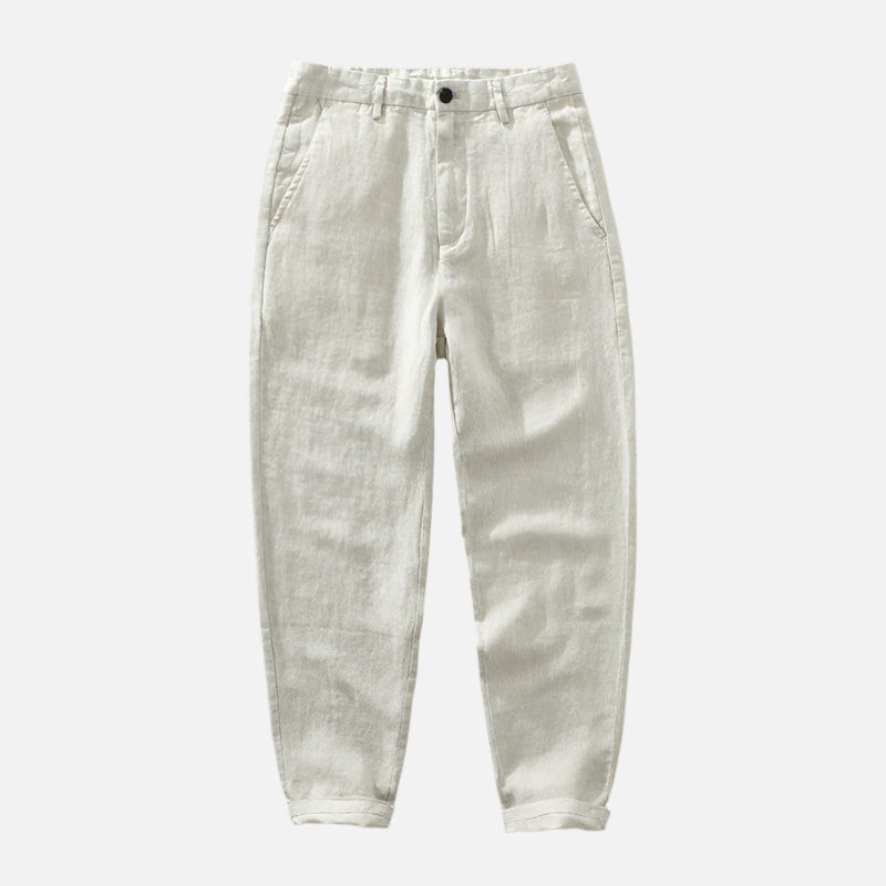 raw jute_color_linen_pants