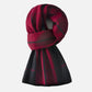 red and black scarf